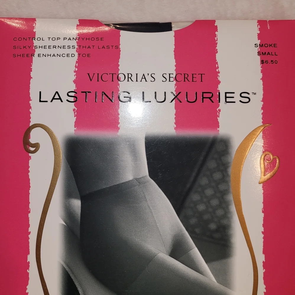 Victoria's Secret Lasting Luxuries Control Top Pantyhose Set of Two Size S New